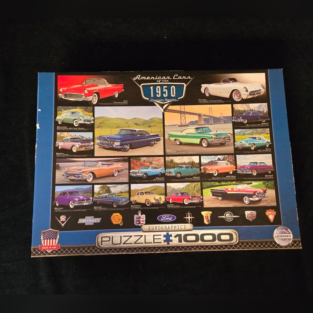 Eurographics 1950 American Cars 1000-Piece Puzzle